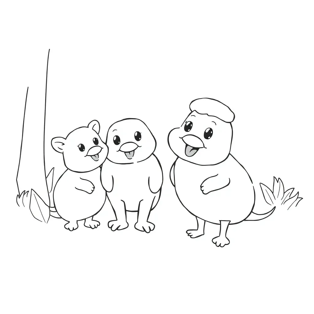 Feuille à colorier gratuite Enfants Petits Dessin Créatif Éducatif Joyeux Feuille à colorier