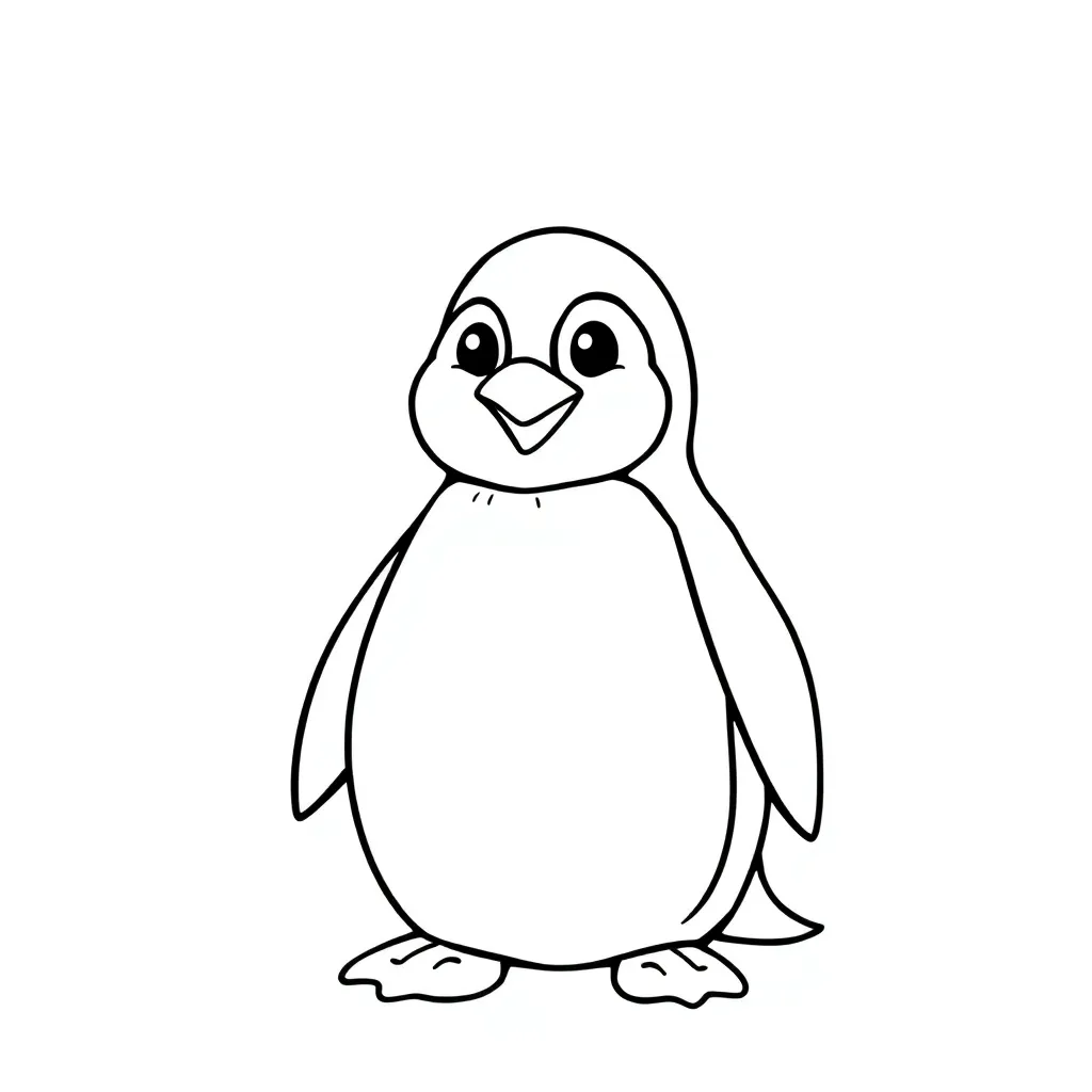 Pinguin Arctisch Dier Natuur Ijzig coloring page for children
