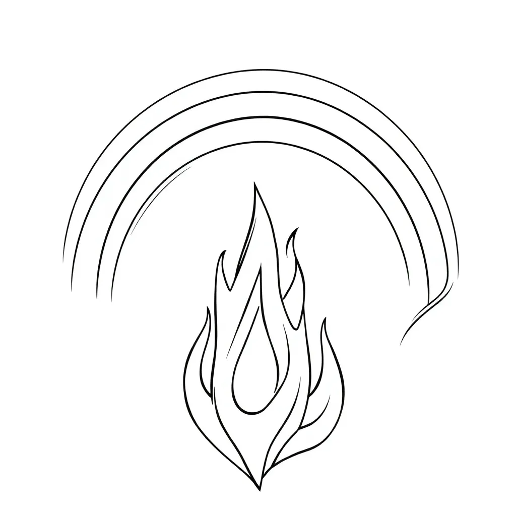 Pinksteren Christelijk Religieus Bijbels Heilige coloring page for children