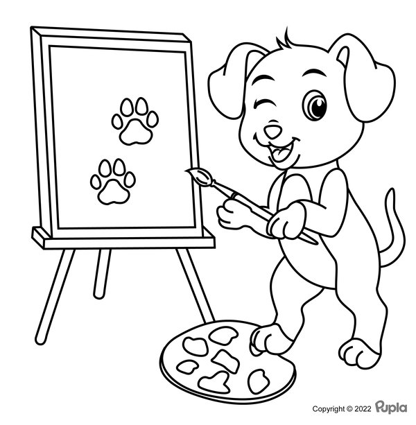 Pintura Canina coloring page for children