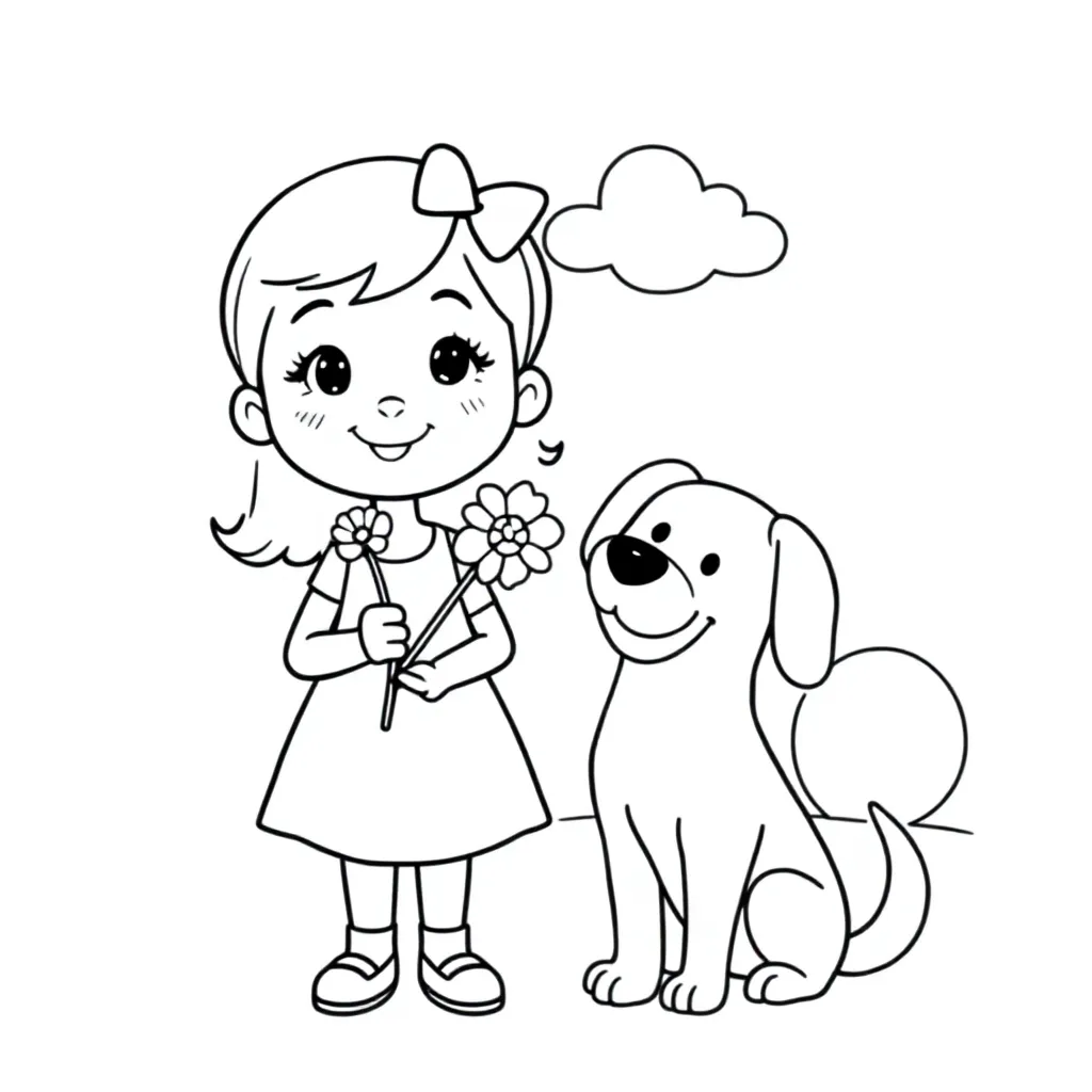 Pippa coloring page for children