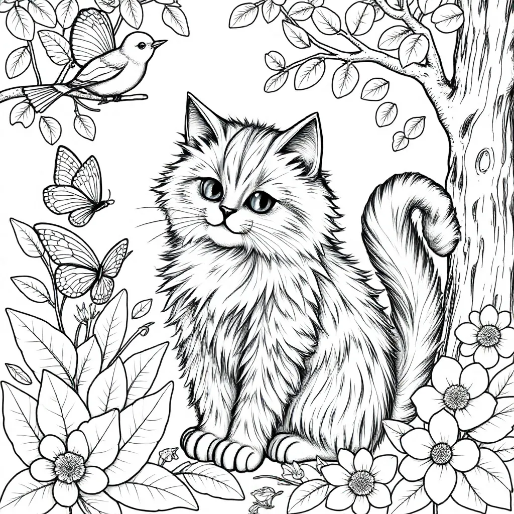 Poes coloring page for children
