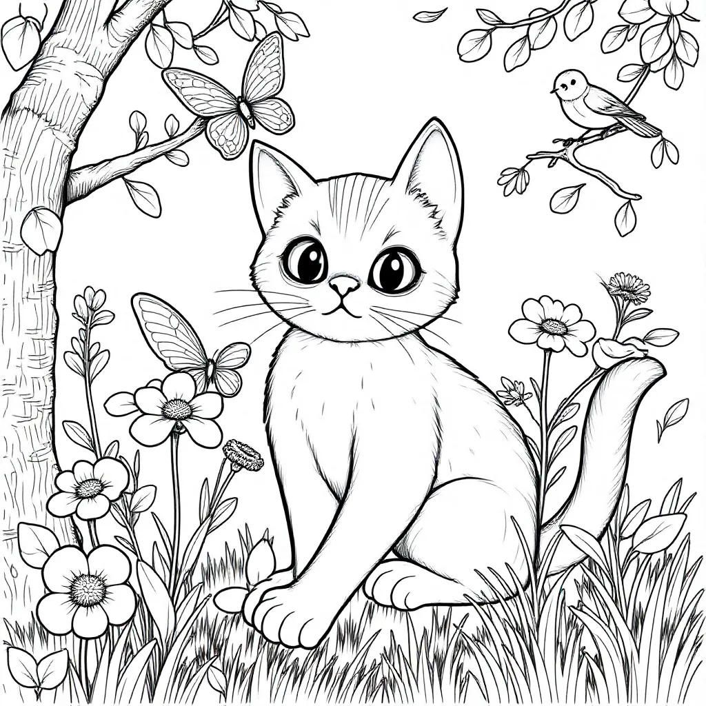 Poes coloring page for children