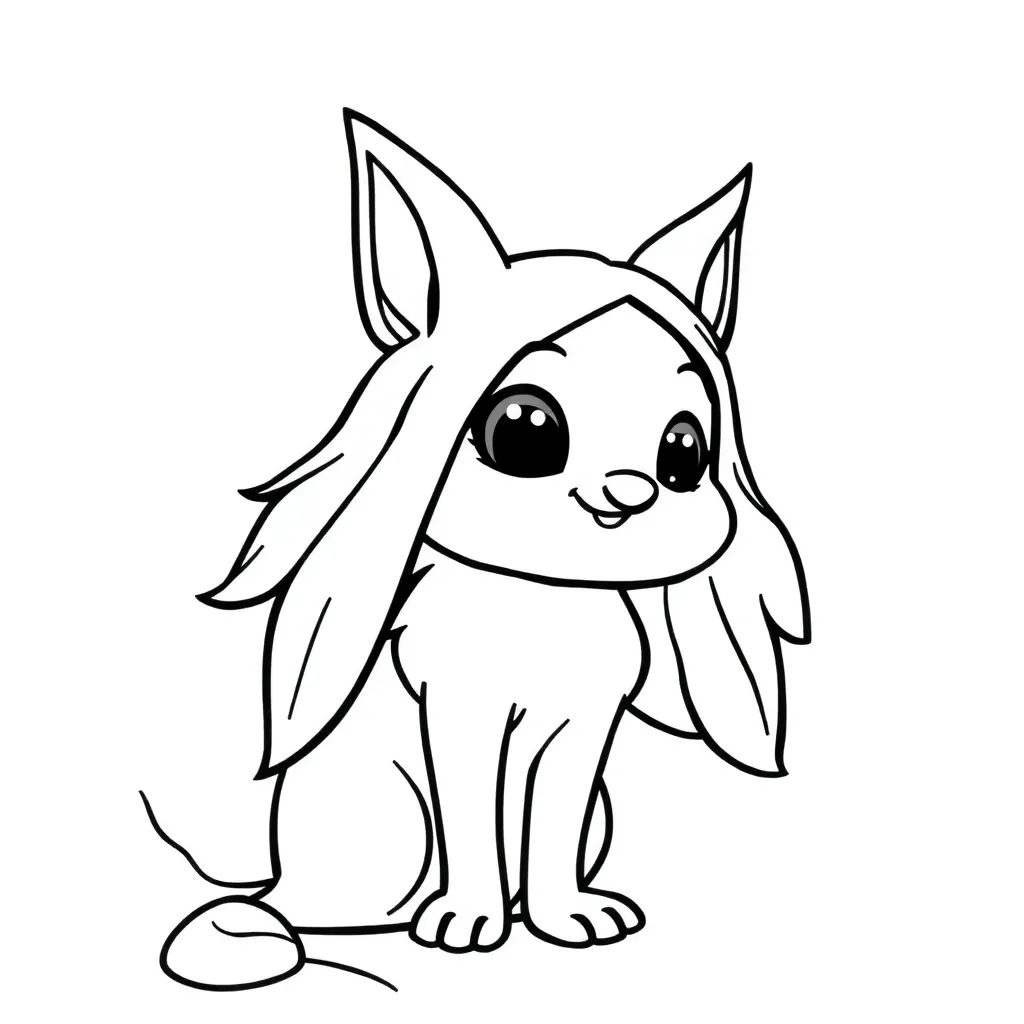 Poes coloring page for children