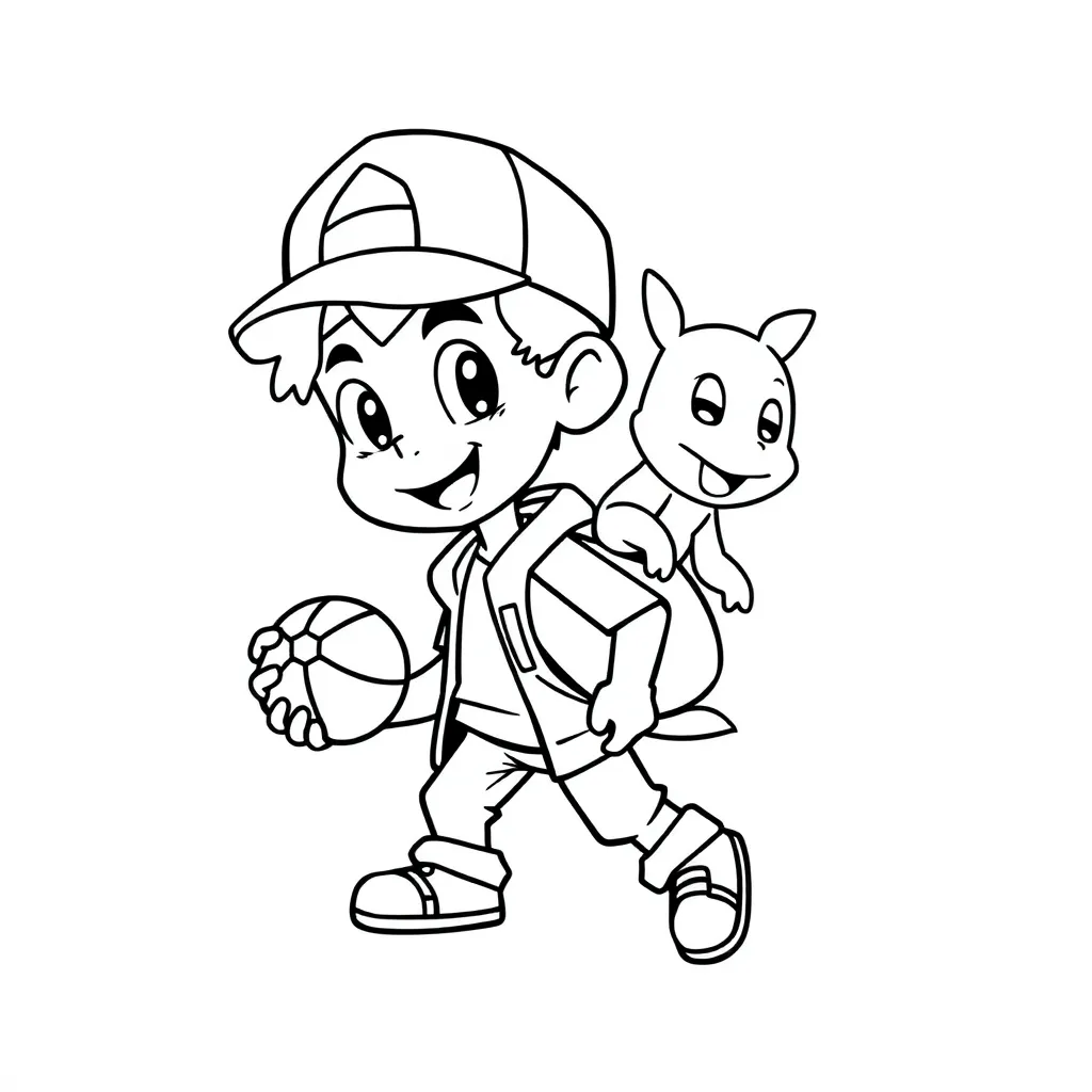 Feuille de coloriage Gratuite Feuille de coloriage Pokémon coloriage pour enfants