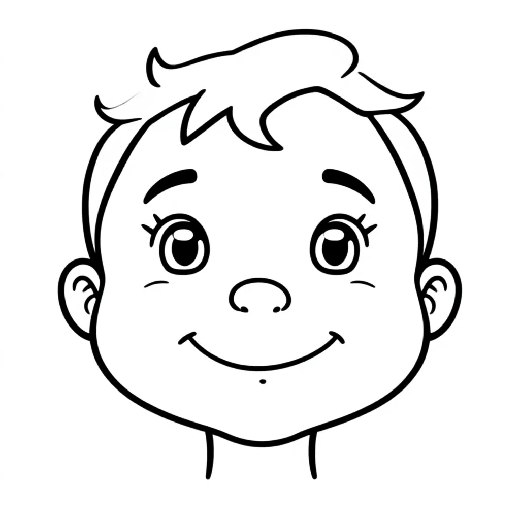 Plantilla para colorear para niños