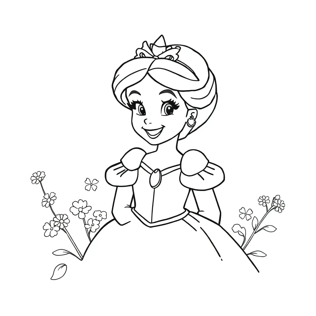 Prinsessen Disney Kleurplaat coloring page for children