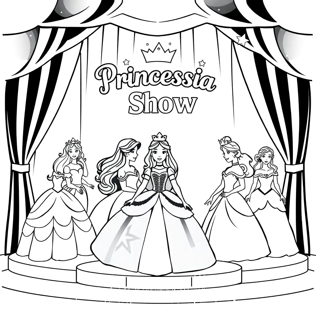 Prinsessia Kleurplaten coloring page for children