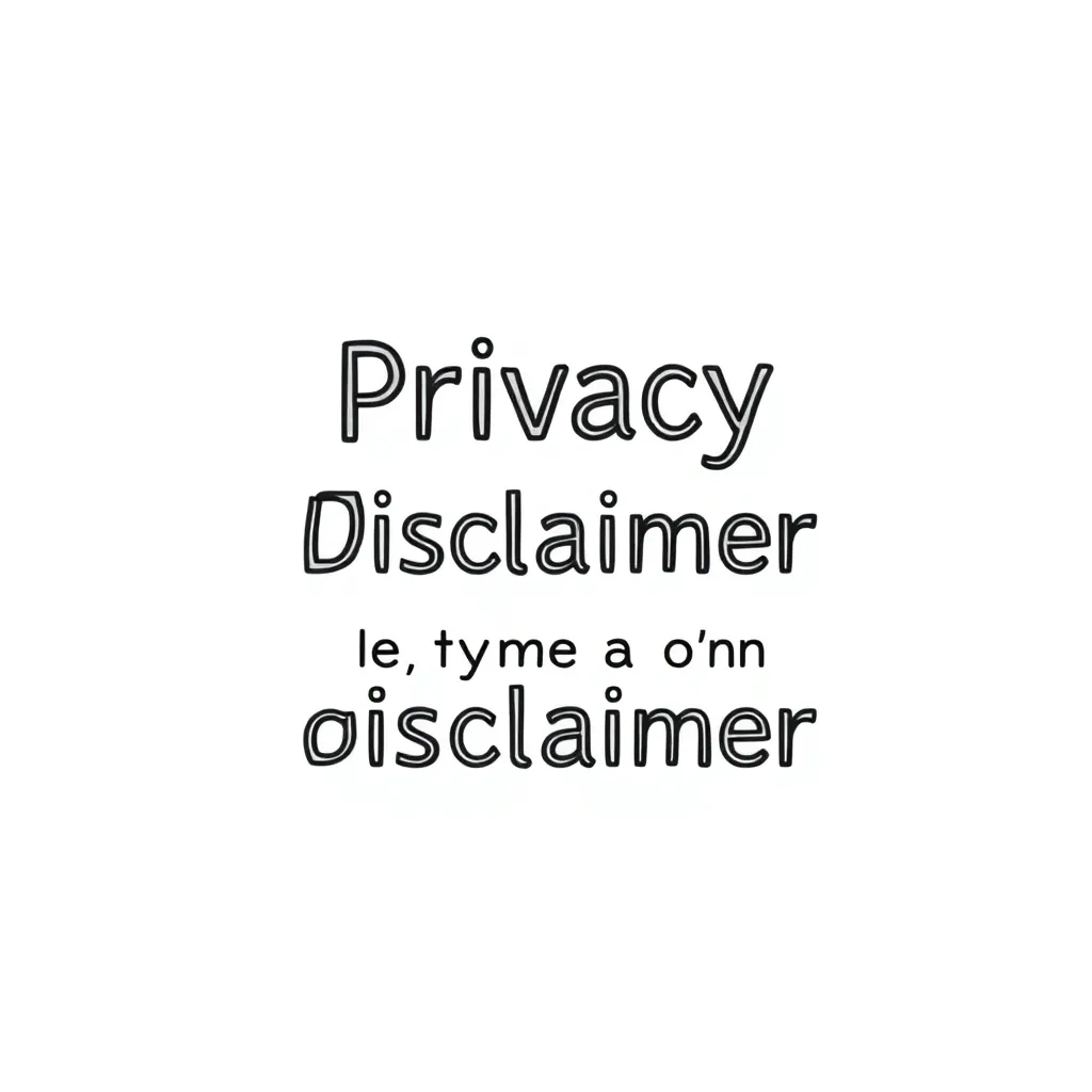 Privacy En Disclaimer coloring page for children