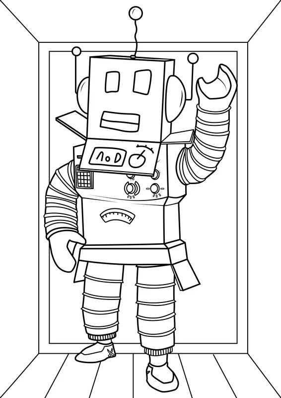 Roblox-Roboter coloring page for children