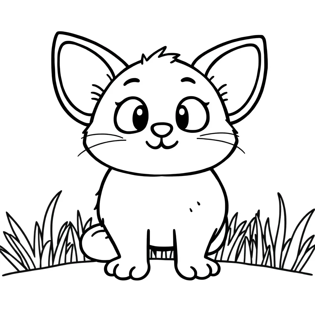 Free Cute Drawing Coloring Page for Kids - Fun & Creative Coloring