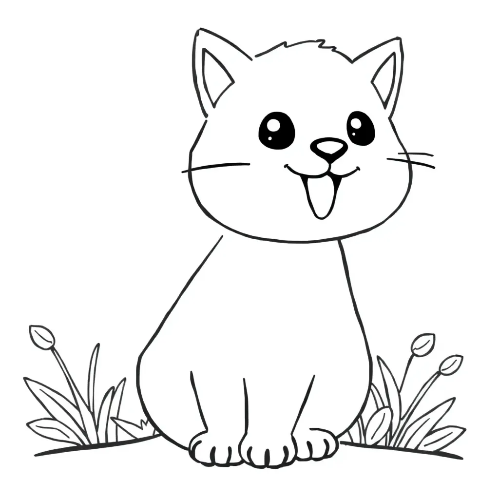 Free Cute Drawing Coloring Page Kids Drawing Fun Creative Coloring