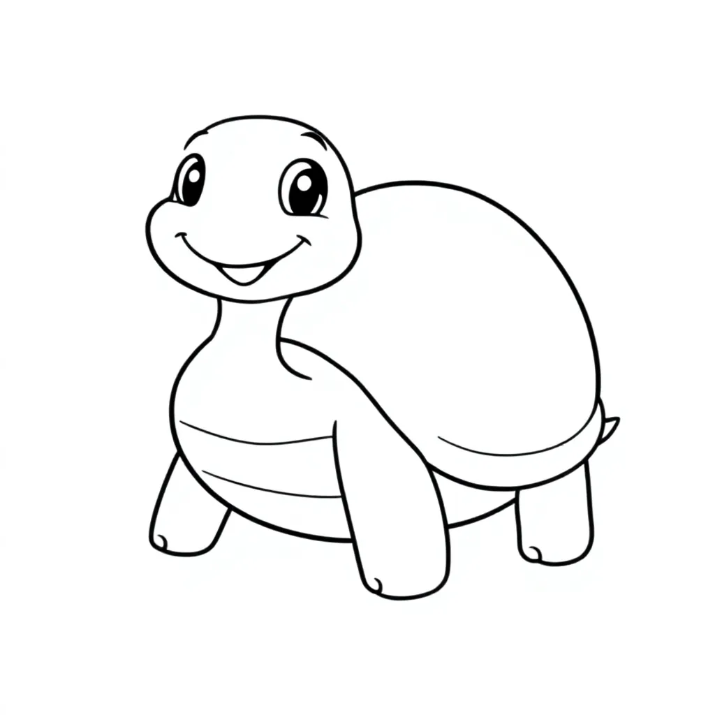 schilpad kleurplaat voor kinderen