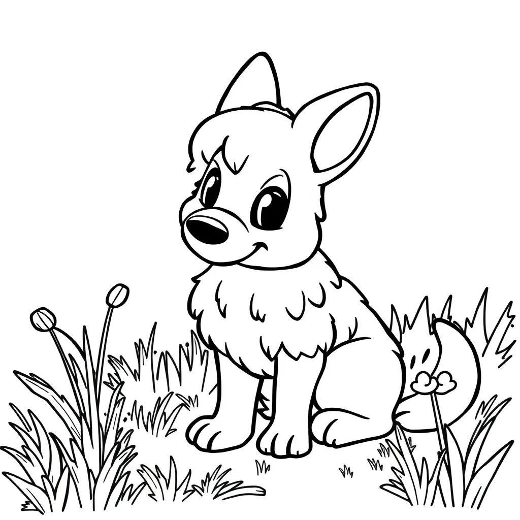 Schoentje Zetten coloring page for children