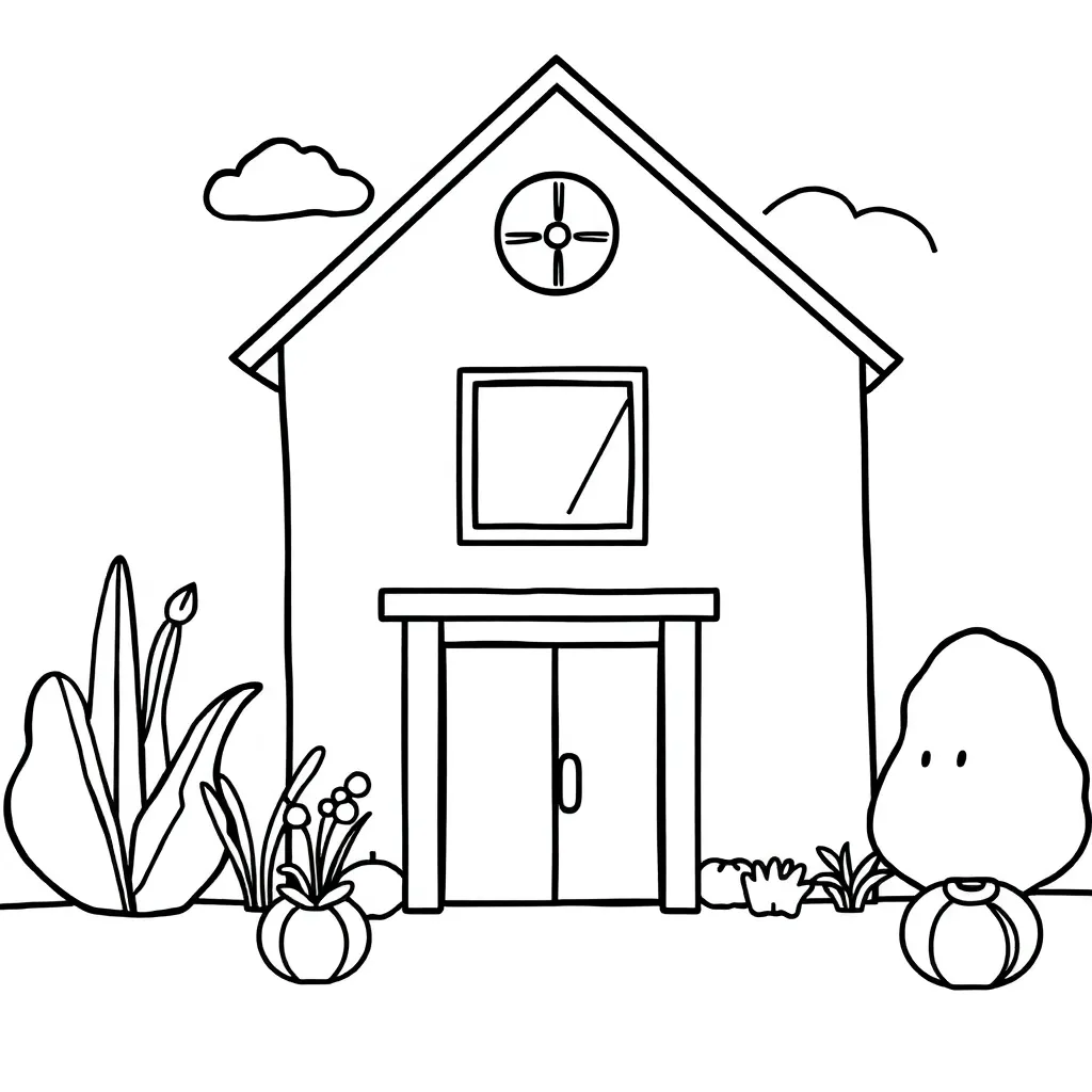 School Educatief Creatief Kinderen Leren coloring page for children
