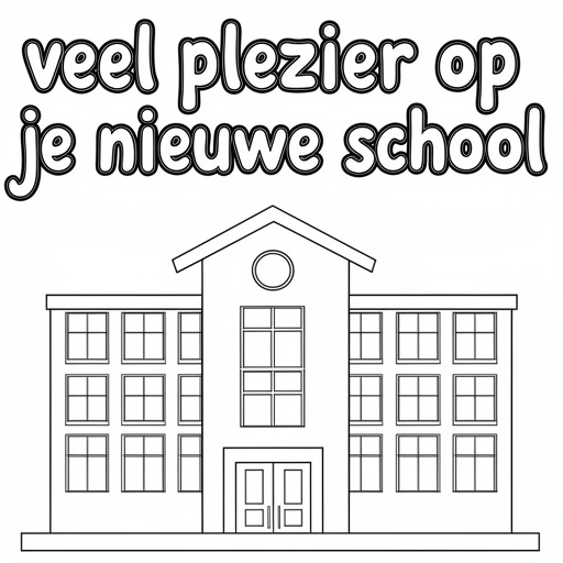 school kleurplaat voor kinderen