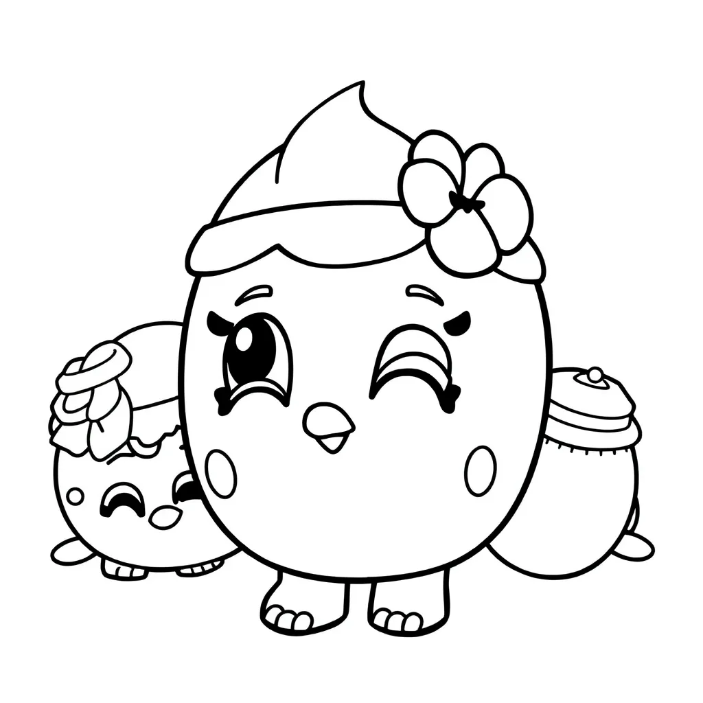 Free Shopkins Coloring Pages - Collect Cute Toy Characters