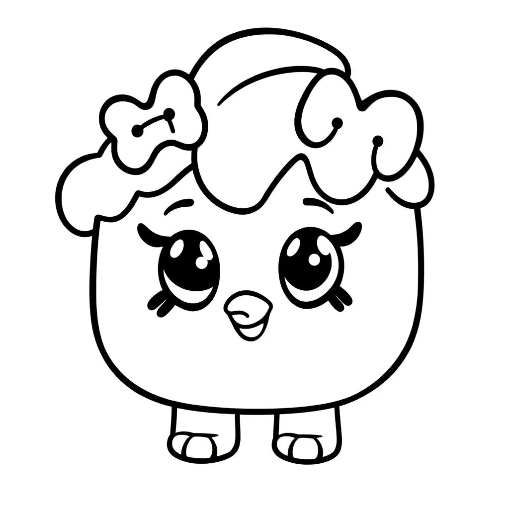 Shopkins Speelgoed Kawaii Verzamelen Poppetjes coloring page for children