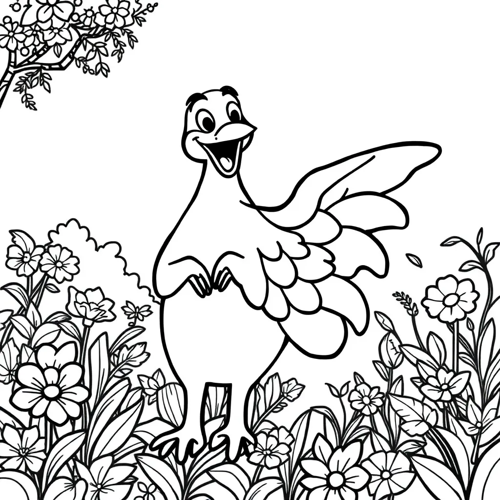 Sing Muziek Animatie Dieren Vrolijk coloring page for children