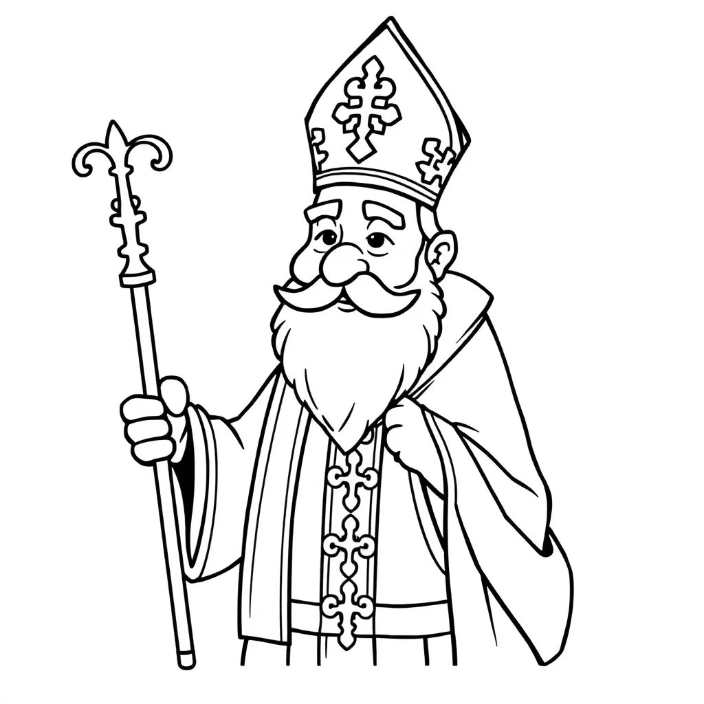 Sinterklaas Feestdagen Traditie Cultureel Creatief coloring page for children