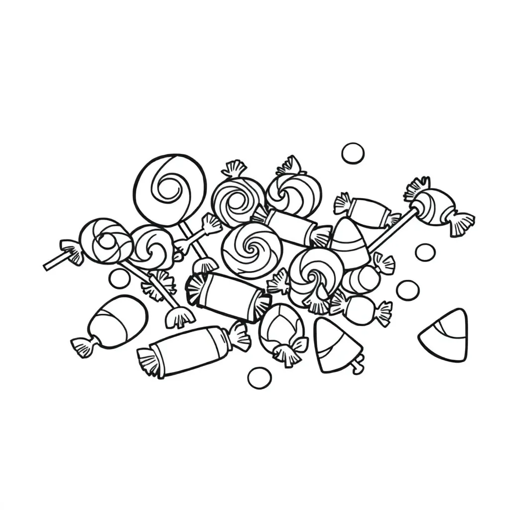 Free Printable Sinterklaas Candy Festive Cartoon Season Coloring Pages