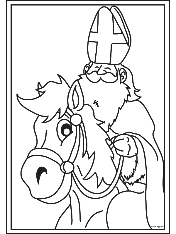 Feuille de coloriage Saint-Nicolas 03