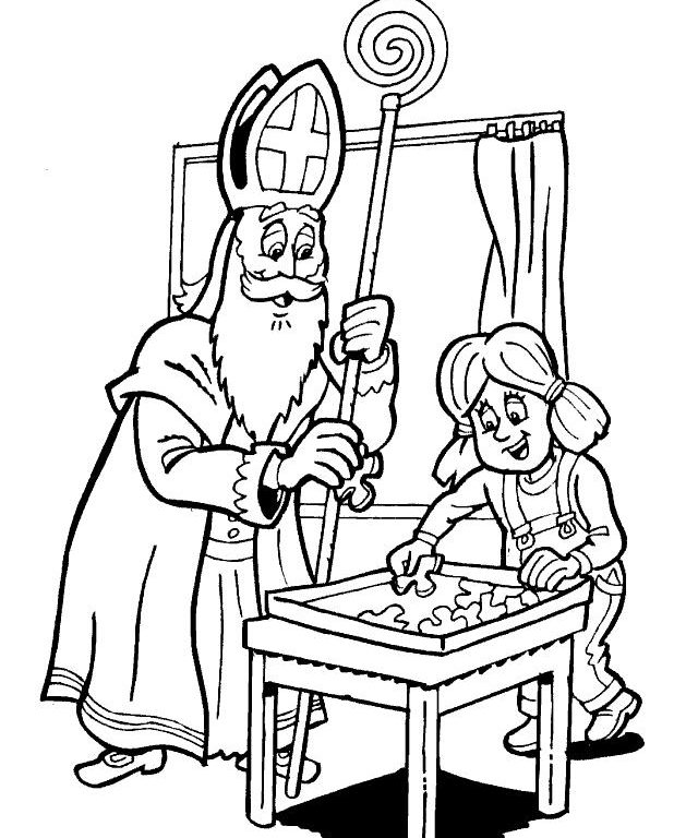 Feuille de coloriage gratuite de Sinterklaas : 48 coloriages pour enfants