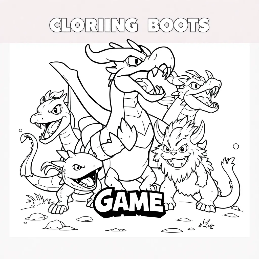 Skylanders Fantasy Wezens Draak Avontuur coloring page for children