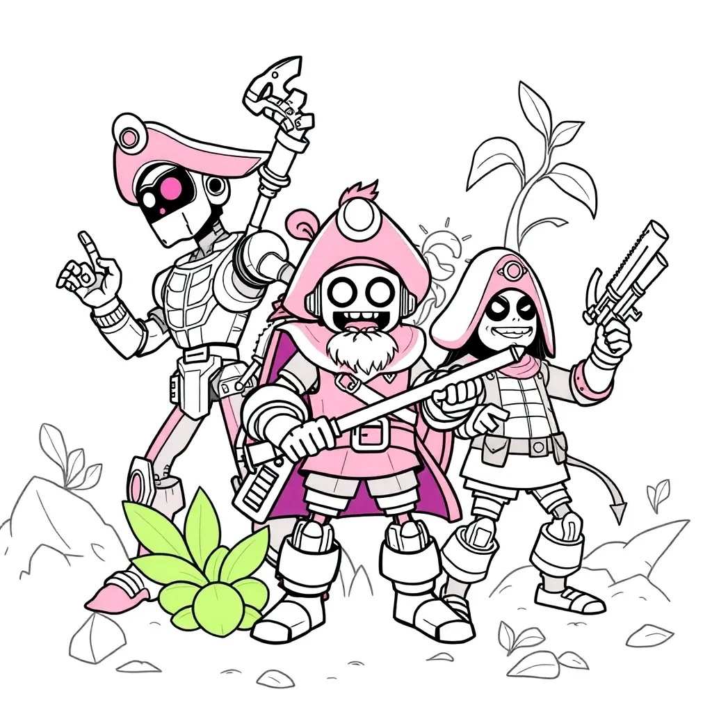 Slide Skylanders coloring page for children