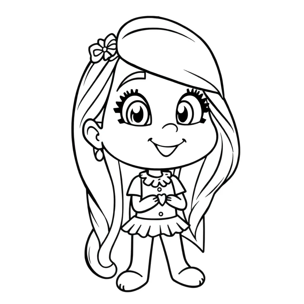 Sofia Prinses Tekenfilm Creatief Kindvriendelijk coloring page for children