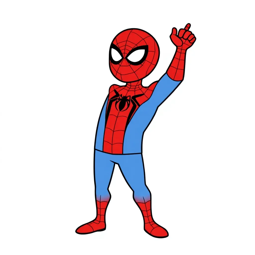 spyderman coloring page for children