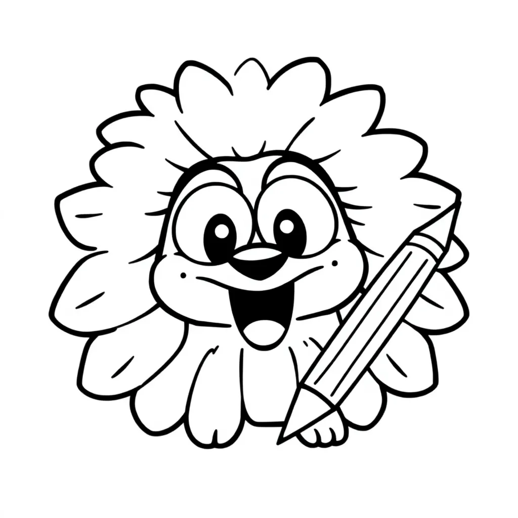 Coloring Page Free Stabilo Pens Drawing Creative Art Coloring Page for