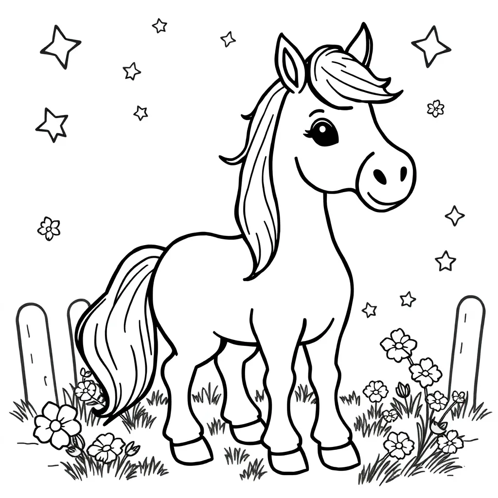 Star Stable Paarden Avontuur Fantasie coloring page for children