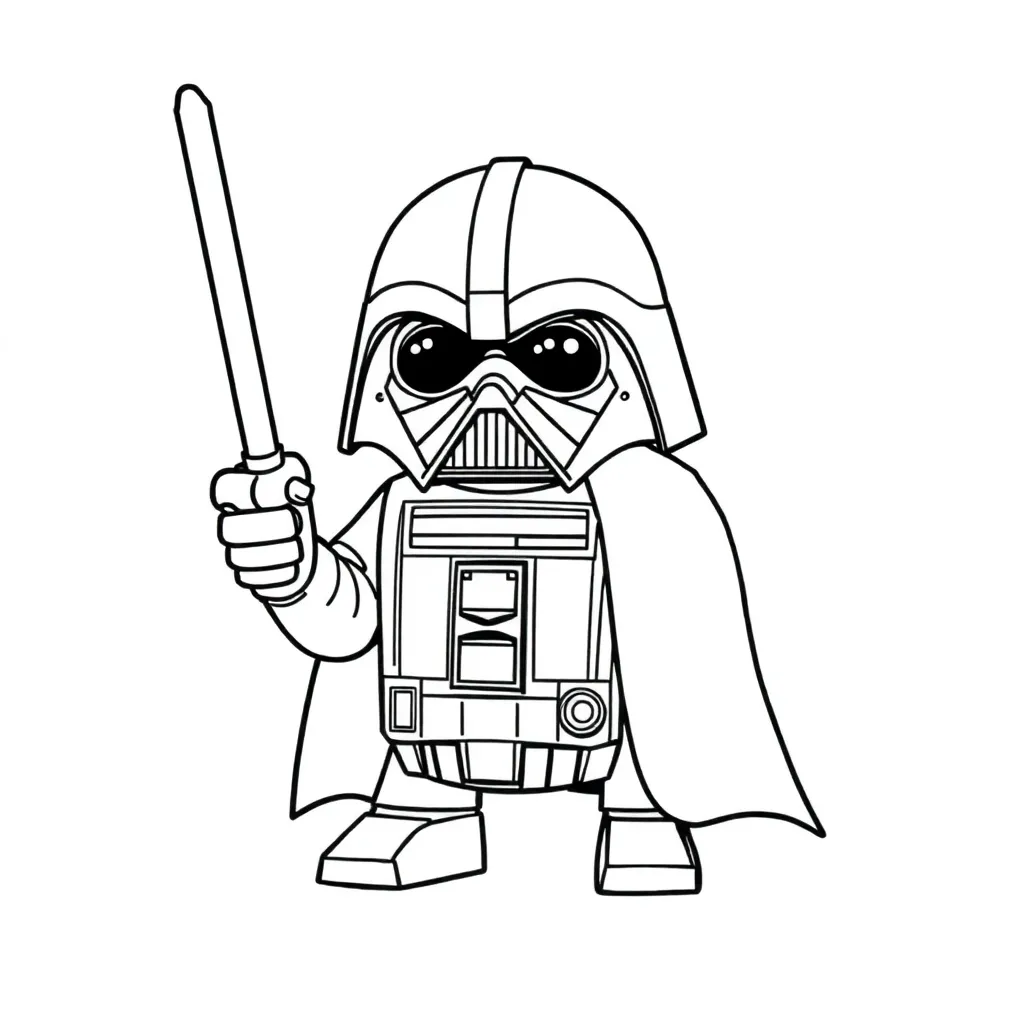 Star Wars Ruimteschip Jedi Avontuur Sci Fi coloring page for children