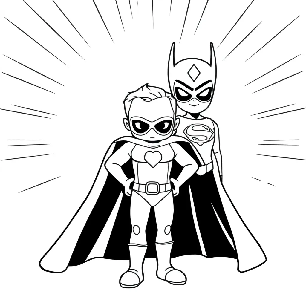 Superhelden Avontuur Marvel Comics Actie coloring page for children