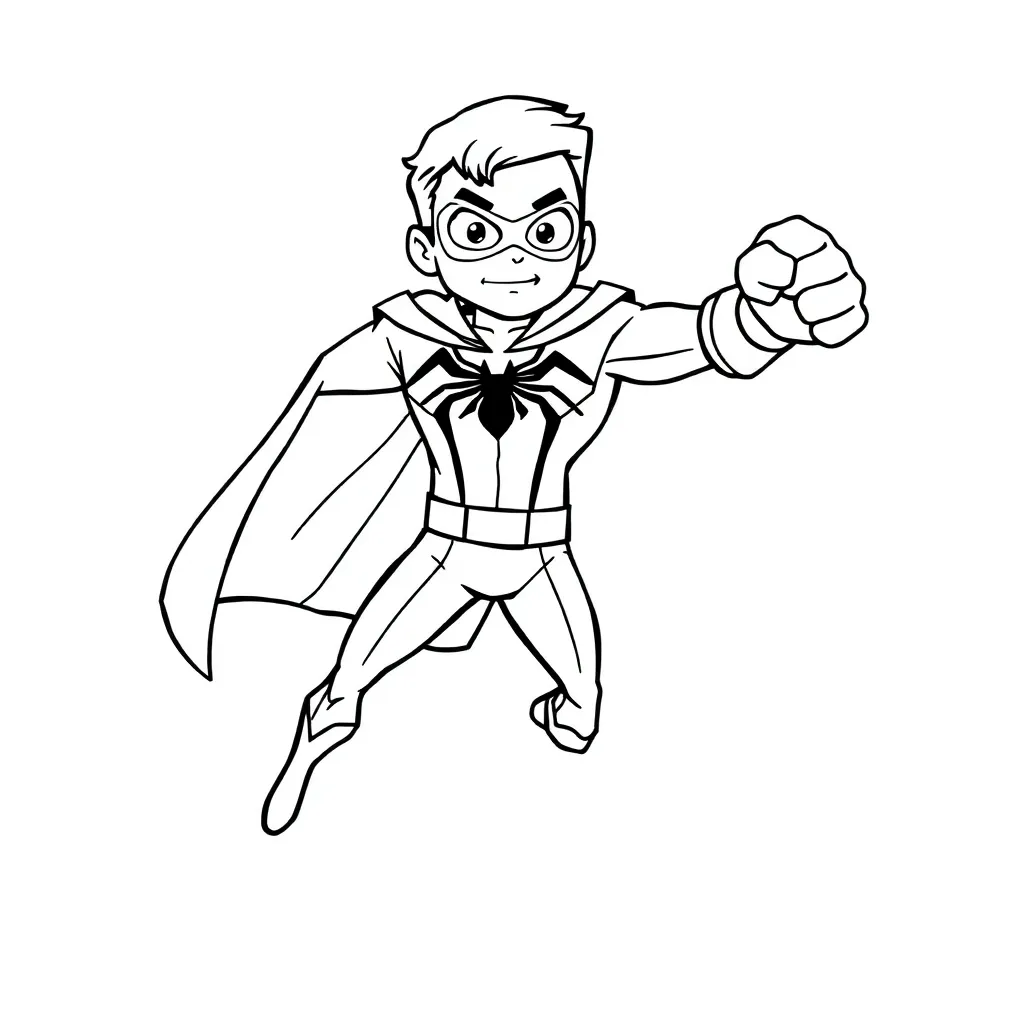 Superhelden Kleurplaten coloring page for children