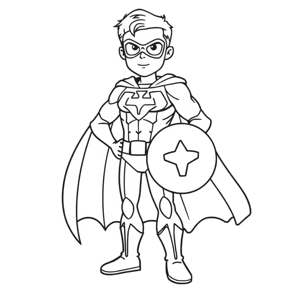 Superhelden Marvel Comics Avengers Actie Creatief coloring page for children