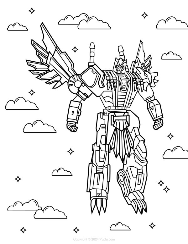 Tigerhawk coloring page for children
