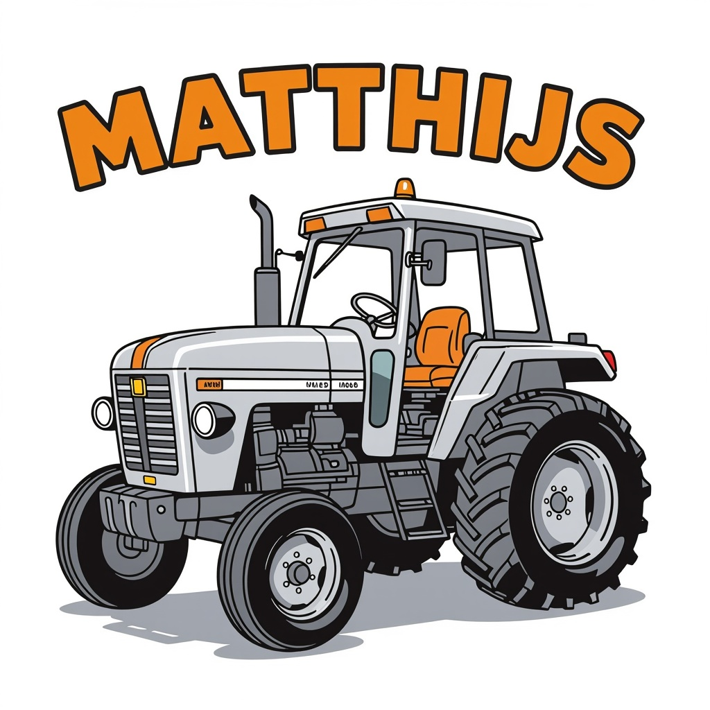 tractor tracteur kleurplaten voorbeeld