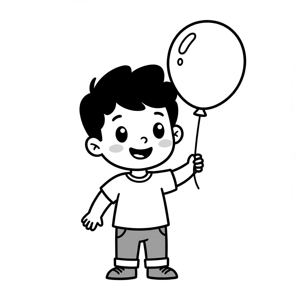 TUUR is 4 jaar! het is feest coloring page for children