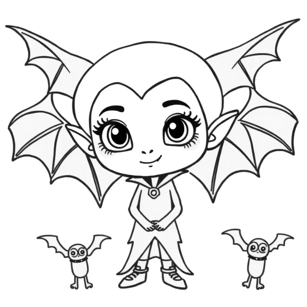 Vampirina Spookjes Disney Animatie Kinderboek coloring page for children