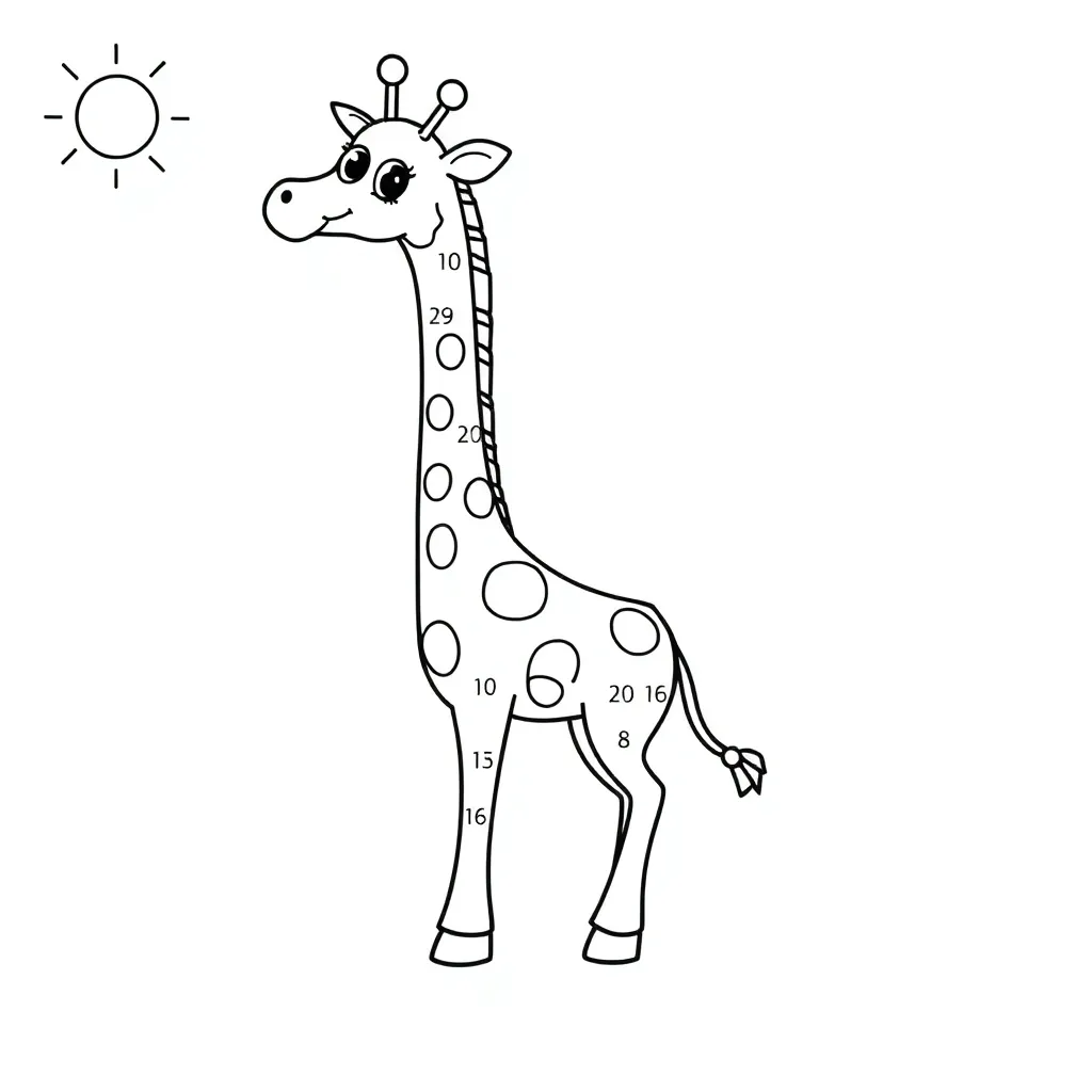 Verbinden, Punkte, Puzzle, lehrreich, kreative Malvorlage für Kinder