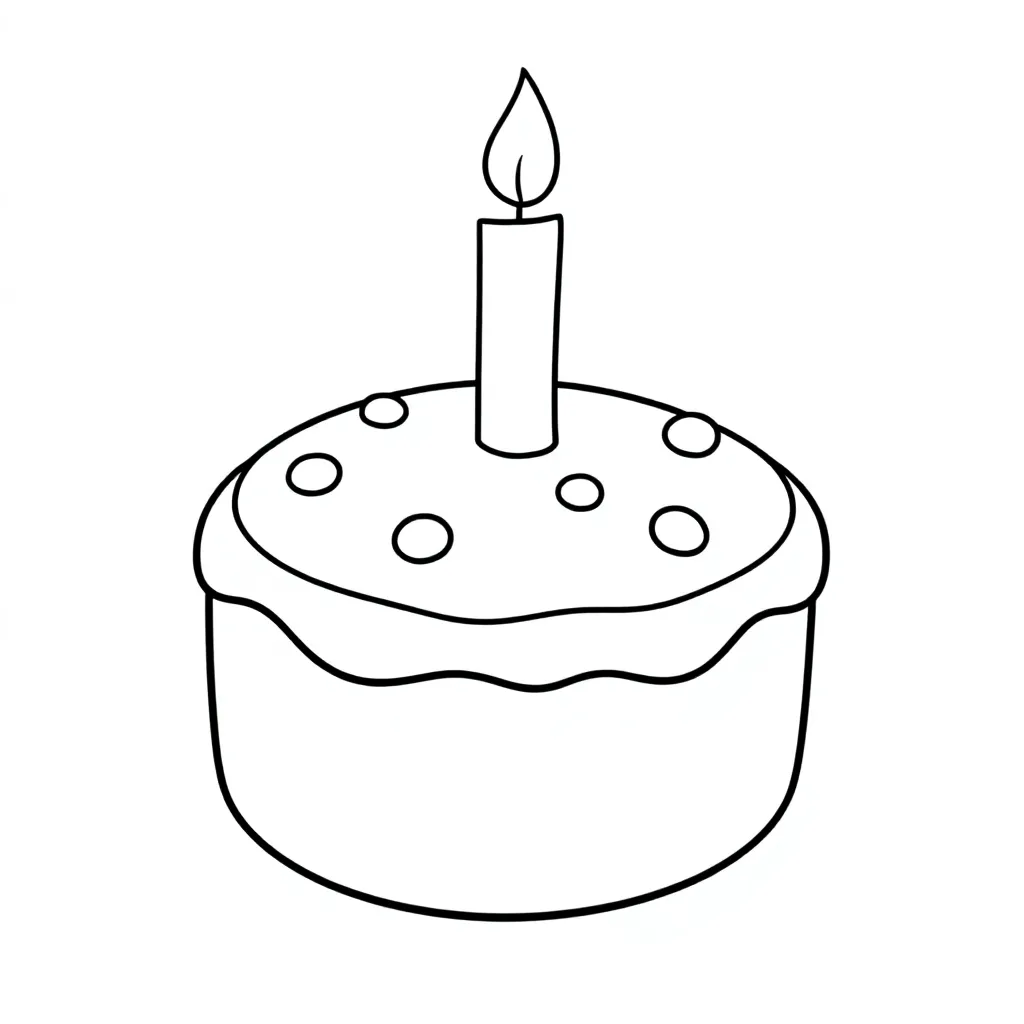 Verjaardag kleurplaat voor kinderen