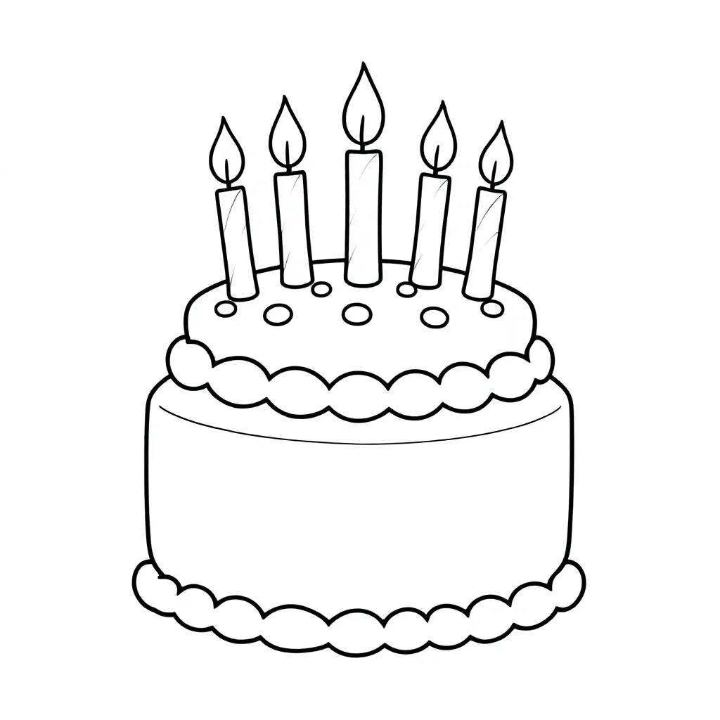 Free Birthday Coloring Page for Kids