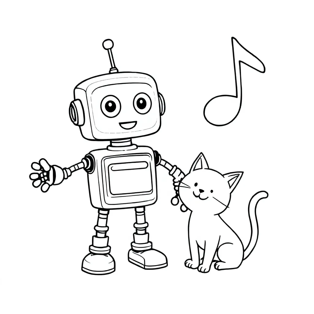 vibe code coloring page for children