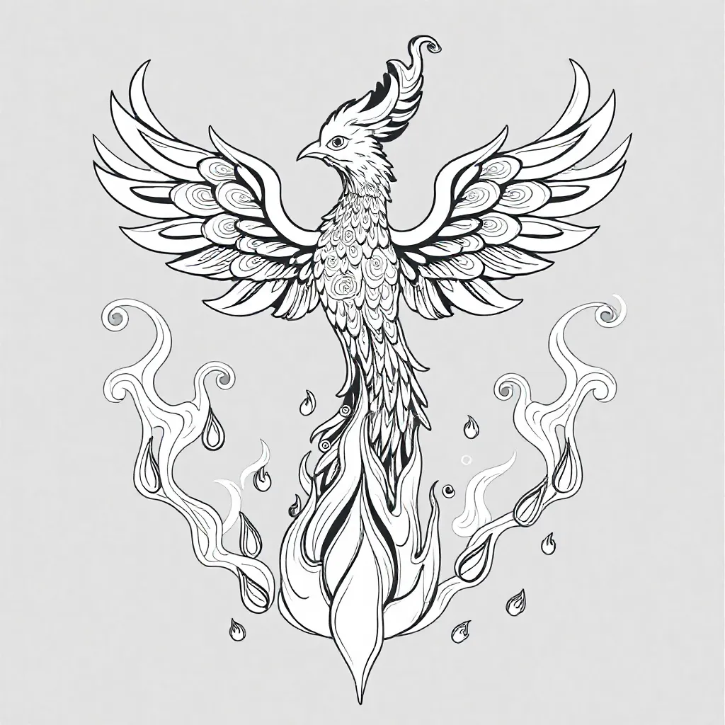 vlammen coloring page for children