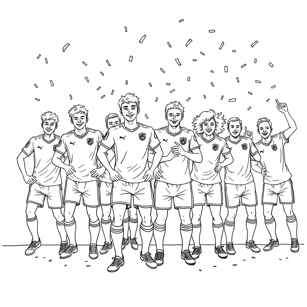 Voetbal Sport Keeper Wedstrijd Bal coloring page for children