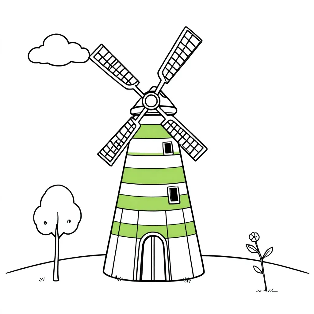 Zaandhaos kleurplaten voorbeeld