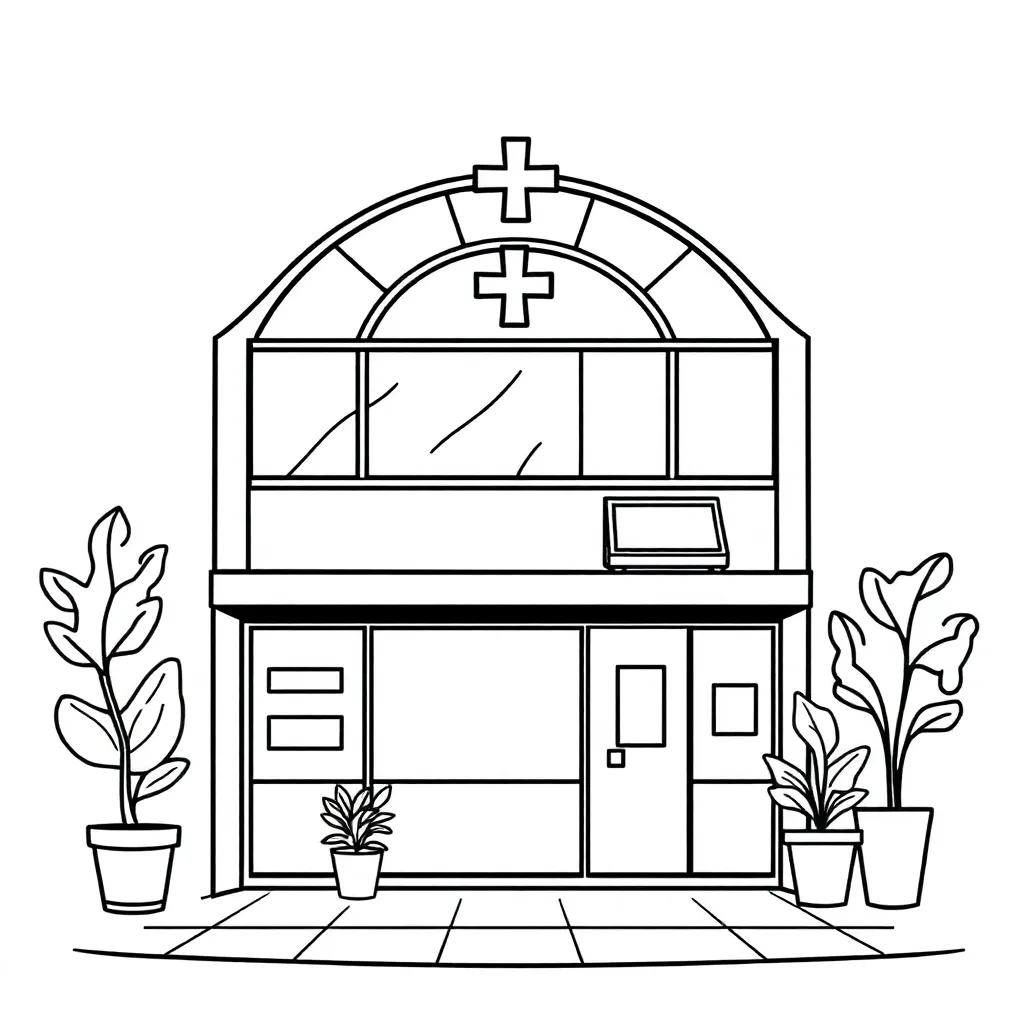 Malvorlage Kostenlos Krankenhaus Arzt Pflege Medizin Gesundheit Malvorlage