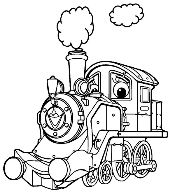 Malvorlage Zug Chuggington